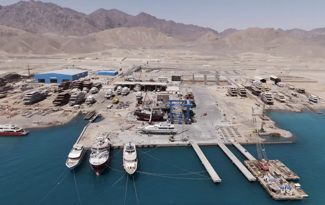 Aerial view of Red Sea Shipyard